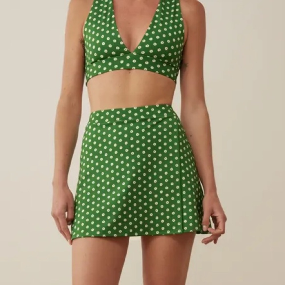reformation | ecomove skirt & bra 🍃